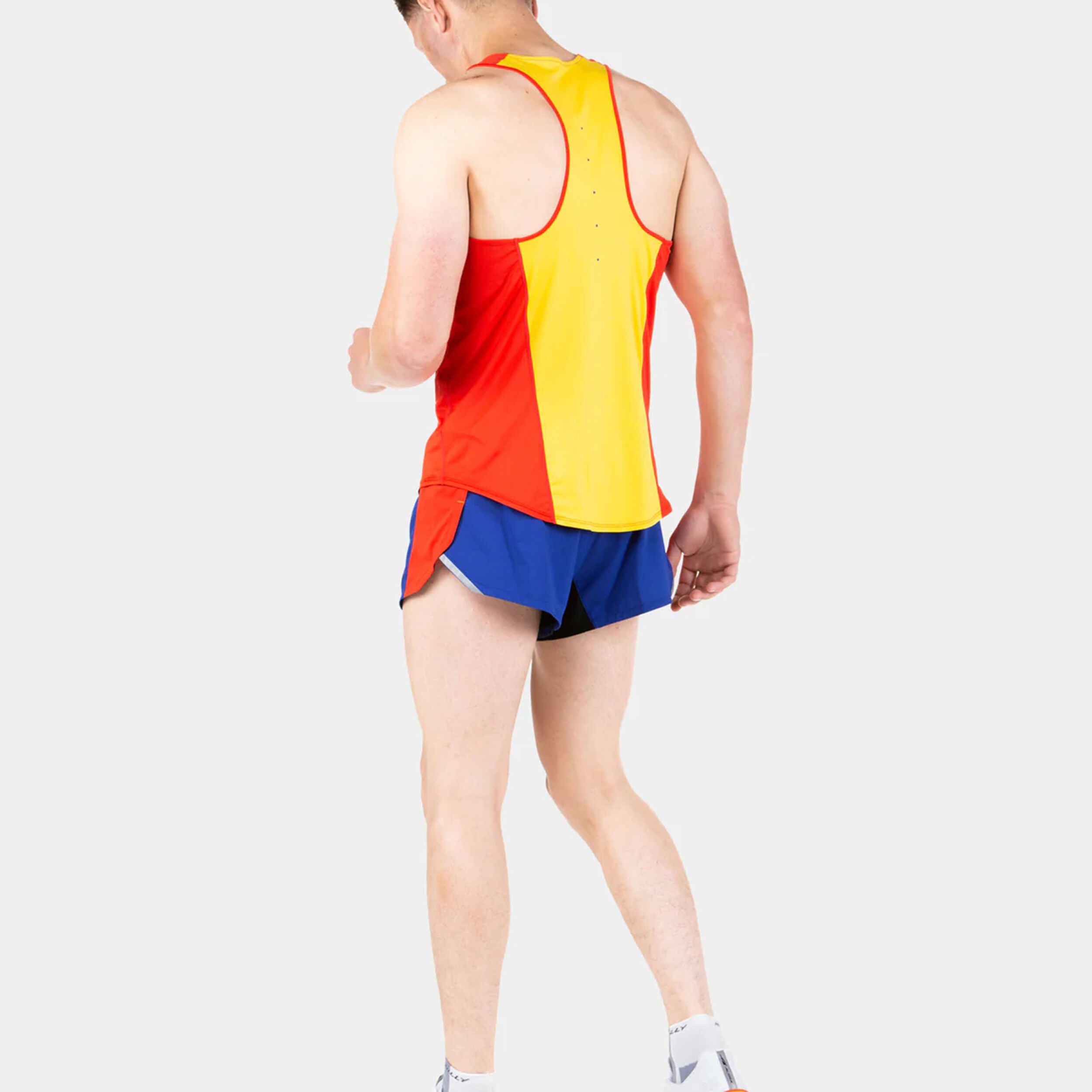 Tech Revive Racer Tank-Top Herren - Rot, Gelb