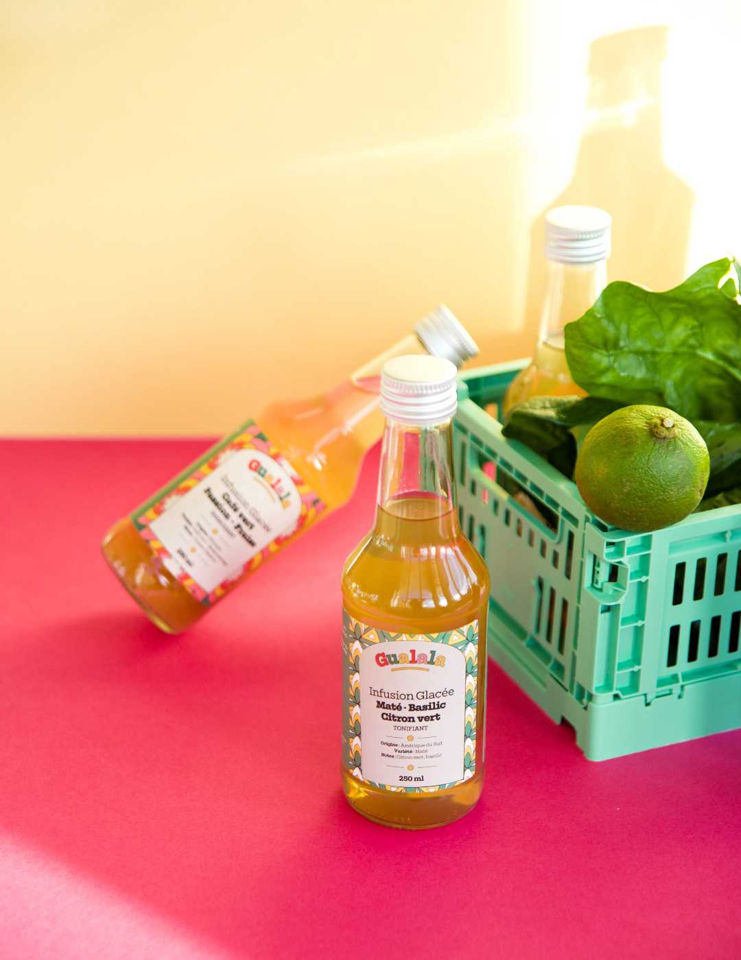 Gualala : Infusion glacée bio : Café vert - Passion - Fraise - Gueule de joie 0° |  25 cl