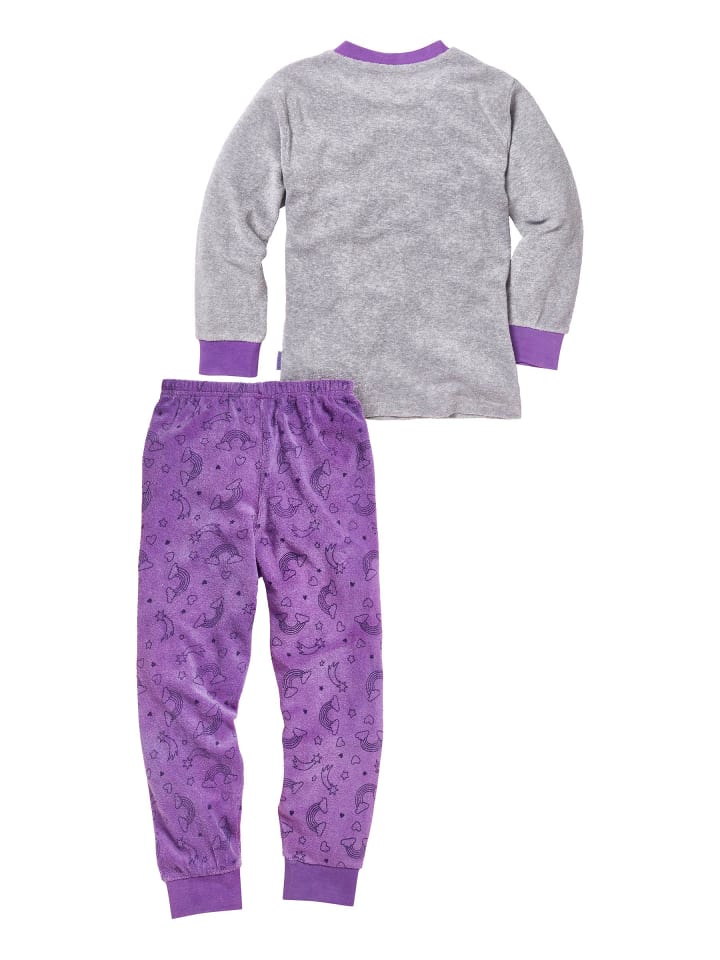 Playshoes Schlafanzug Frottee Einhorn in Violett günstig kaufen