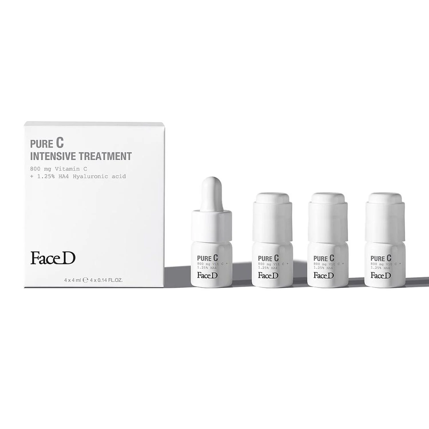 PURE C Face - Vitamina C pură 16% în acid hialuronic - Ser facial cu efect global, Ser facial antirid, Ser facial anti-pete