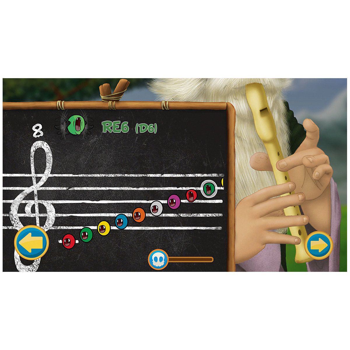 Flute Master (App) mit Blockflöte aus Kunststoff (deutsche Griffweise)
