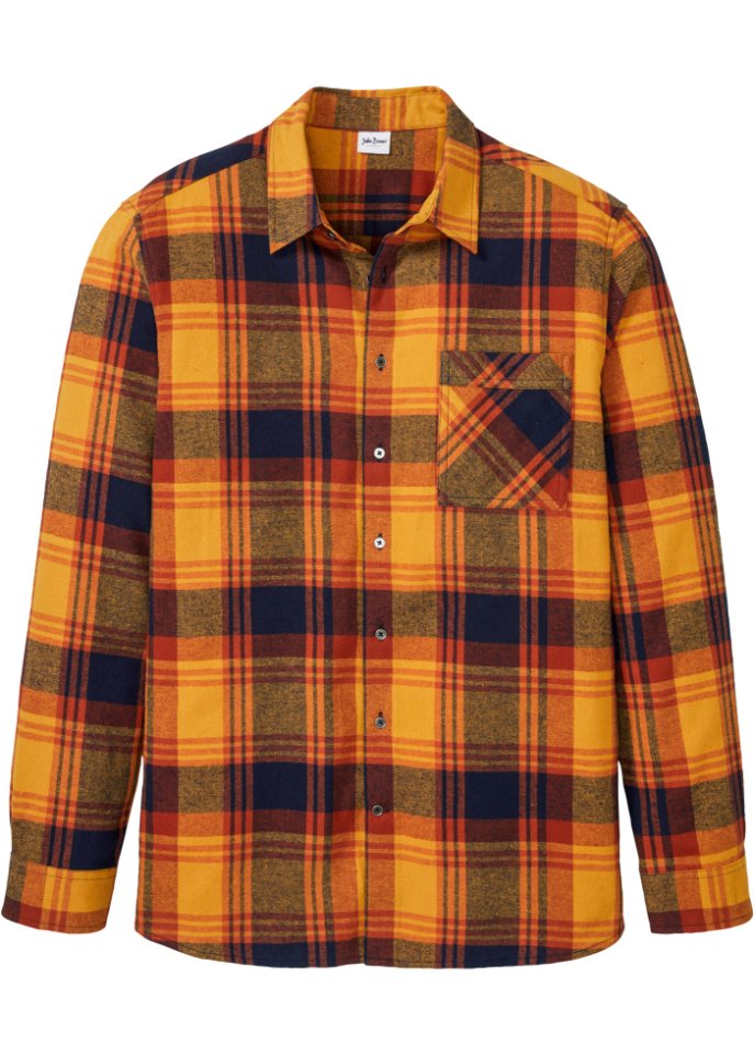 Flanell-Langarmhemd