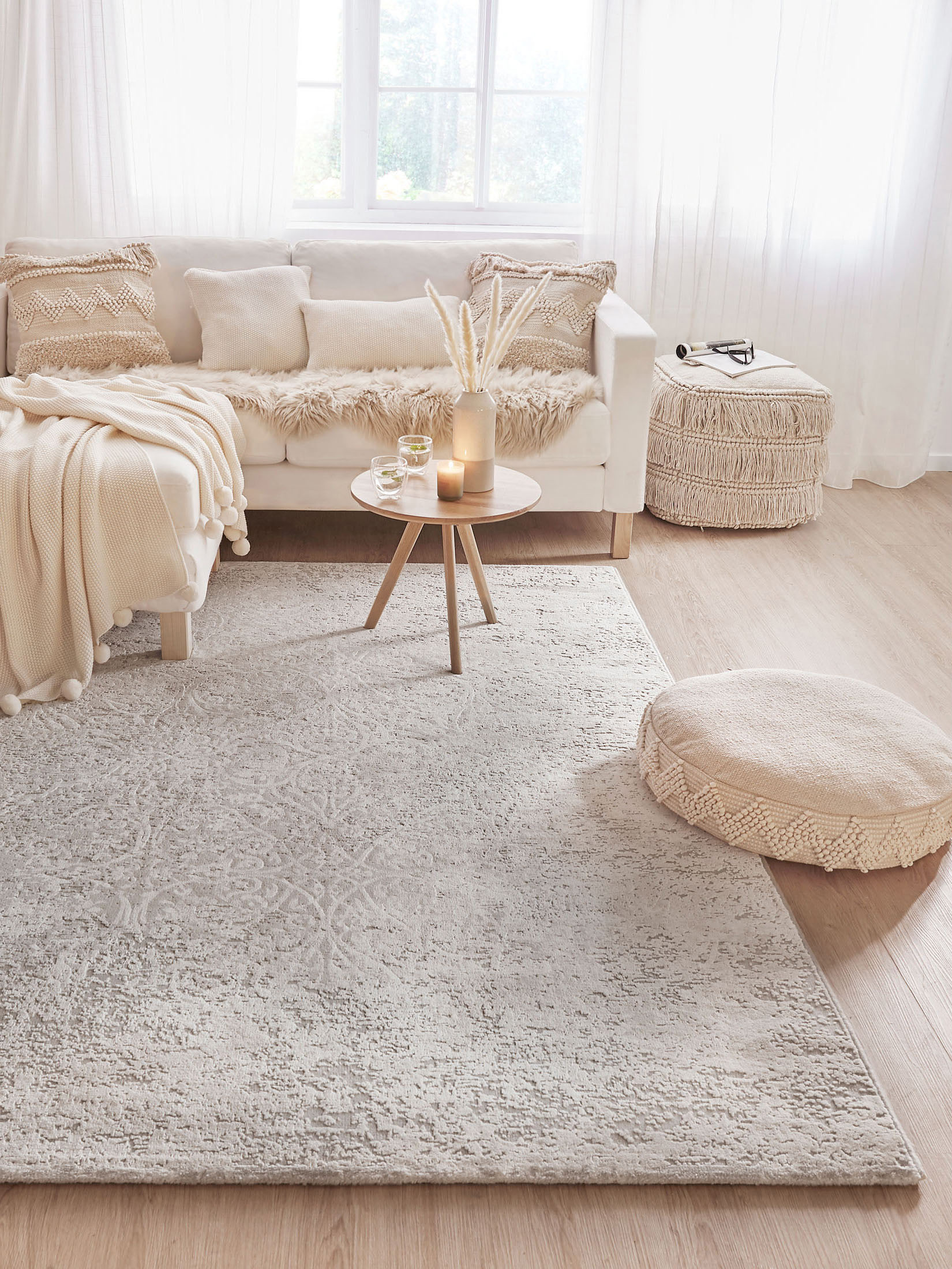 Vikonia Vintage-Teppich, Ivory
