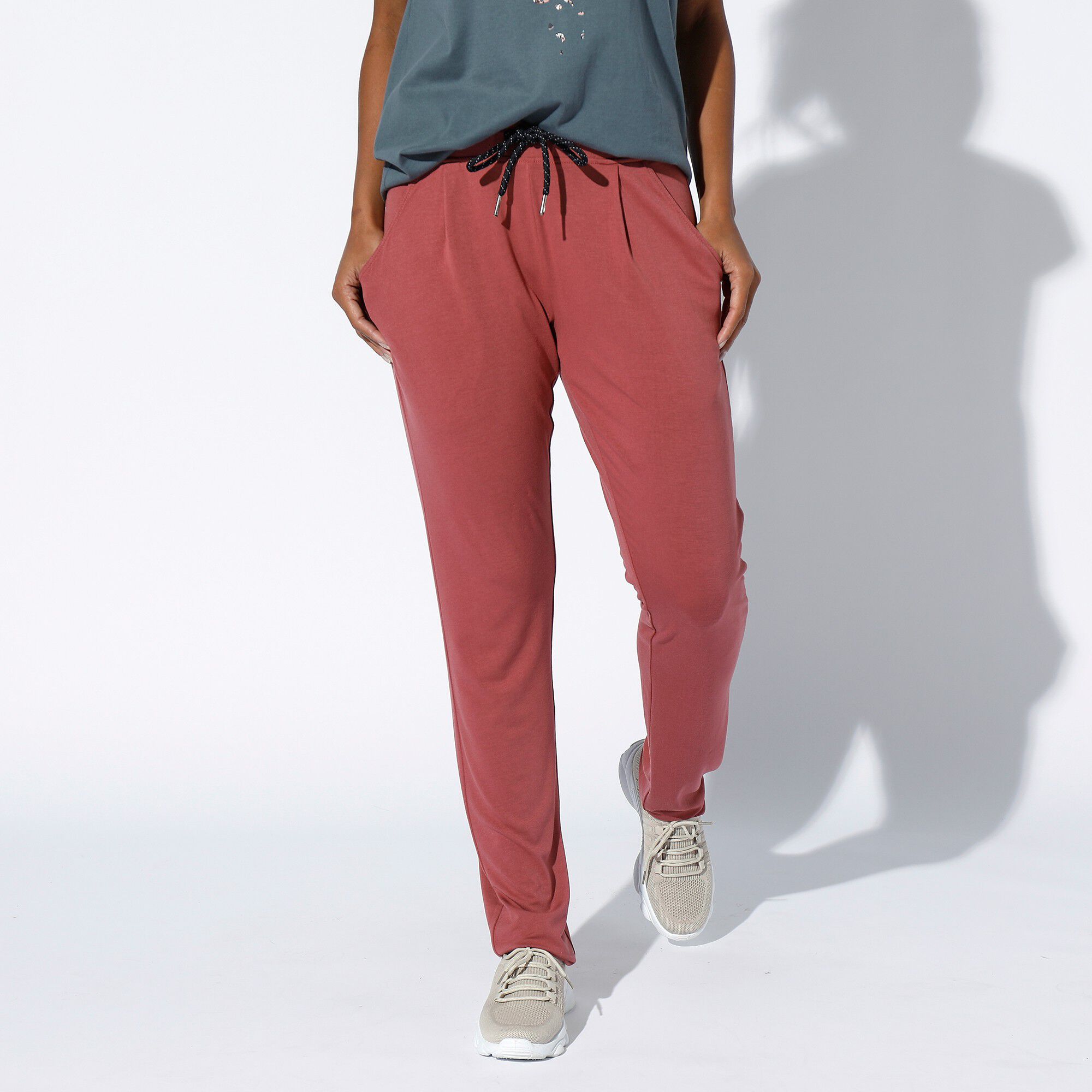 Pantalon maille fluide uni