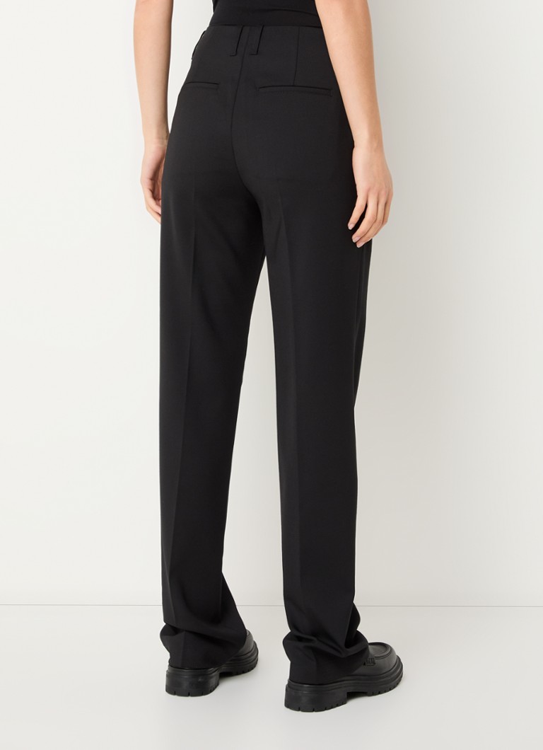 CLOSED Sasia high waist straight fit trousers in virgin wool blend