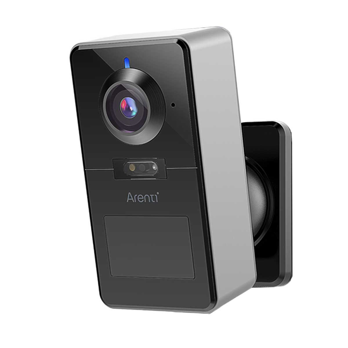 Arenti POWER1 2K 3 MP batteriebetriebene kabellose WLAN- Überwachungskamera (Bewegungserkennung mit künstlicher Intelligenz (AI), 2-Wege-Audio)