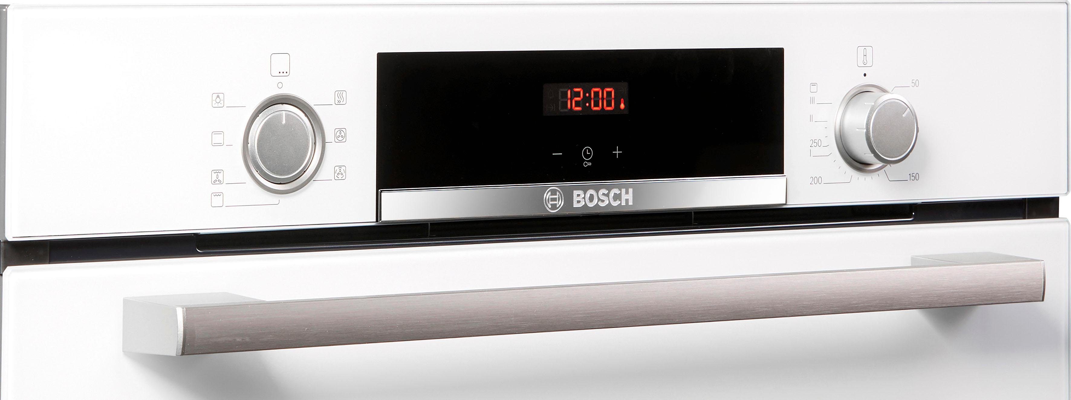 BOSCH Einbaubackofen 4 HBA533BW1, mit Teleskopauszug nachrüstbar, ecoClean Direct