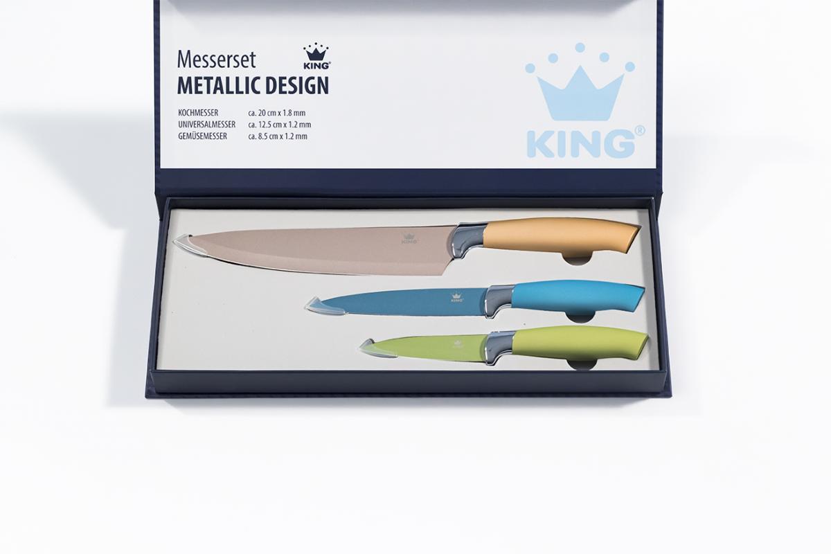 KING 6tlg. Vorteilsset inkl. Schüsseln und Messer