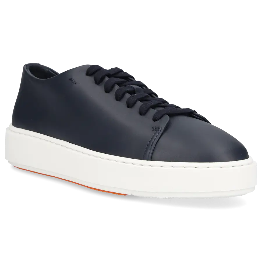 Santoni - Sneaker low 60994 Kalbsleder - blau