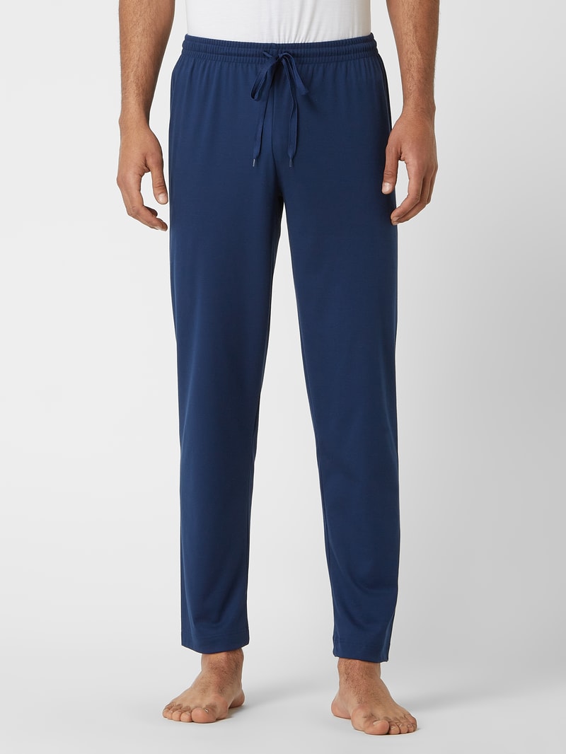 Pyjama-Hose aus Baumwolle in marineblau