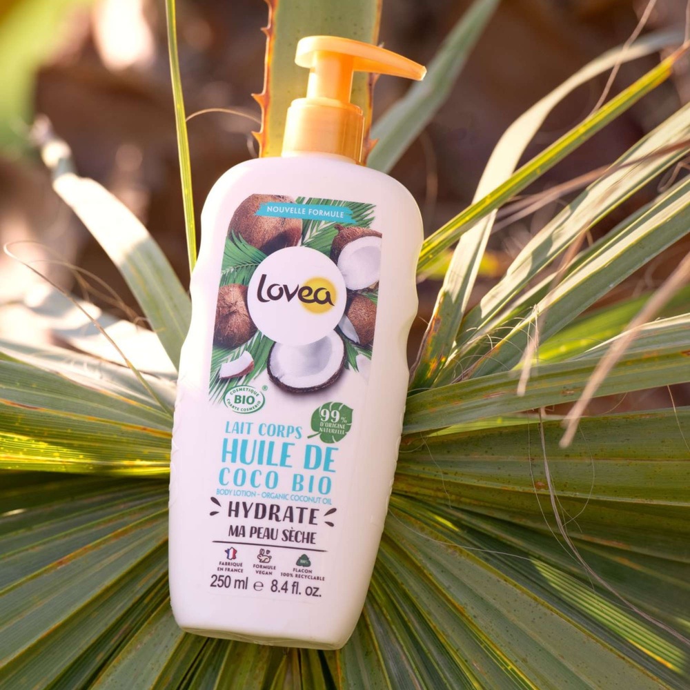 lovea Lait Corps Huile de Coco Bio Certifié BIO Lait Corps - Peaux Sèches