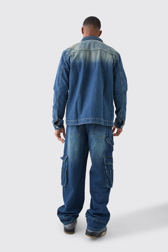Western-Overshirt mit Kontrast-Naht