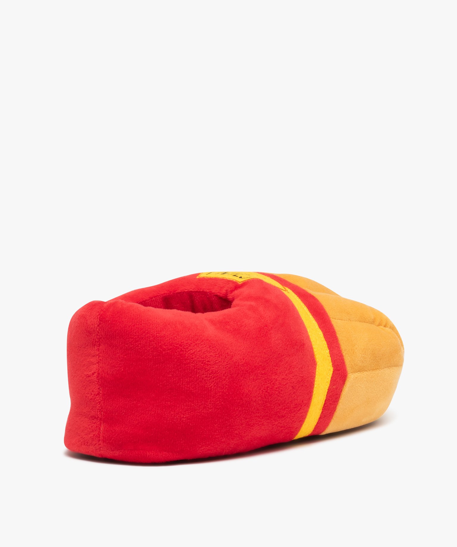 Chausson homme en volume forme de frites rouge | GEMO