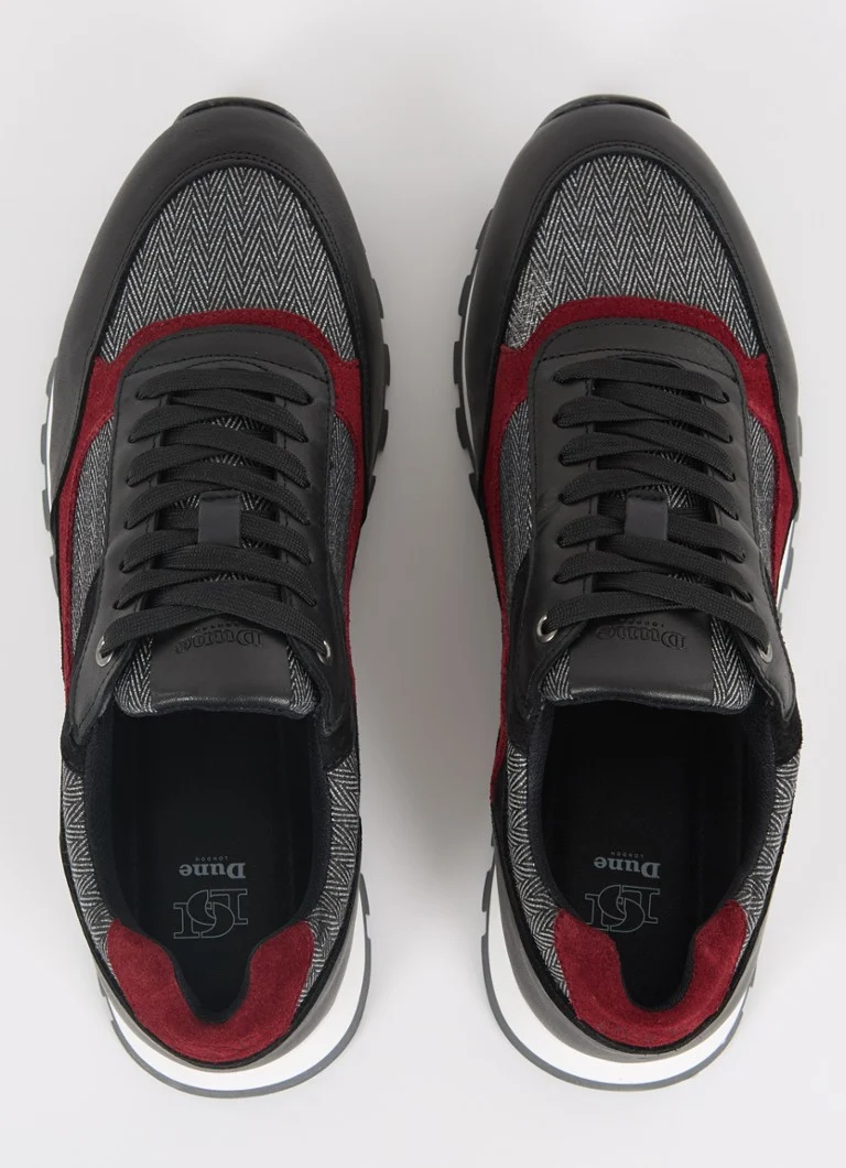 Sneakers Dune London Tetra con dettagli in camoscio