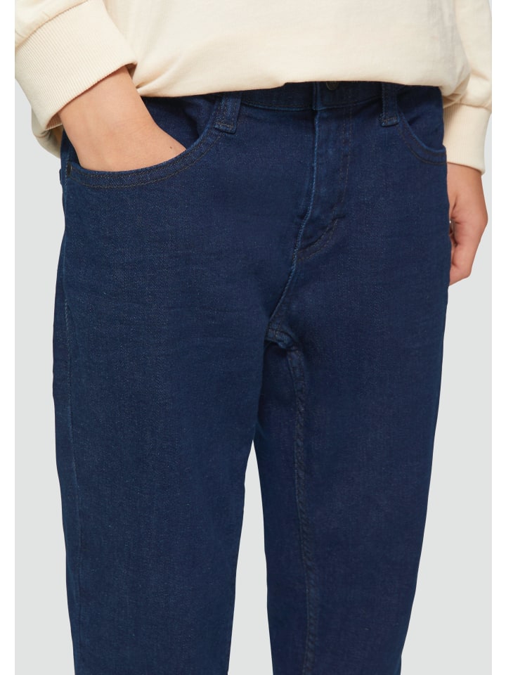 s.Oliver Jeans-Hose lang in Blau günstig kaufen