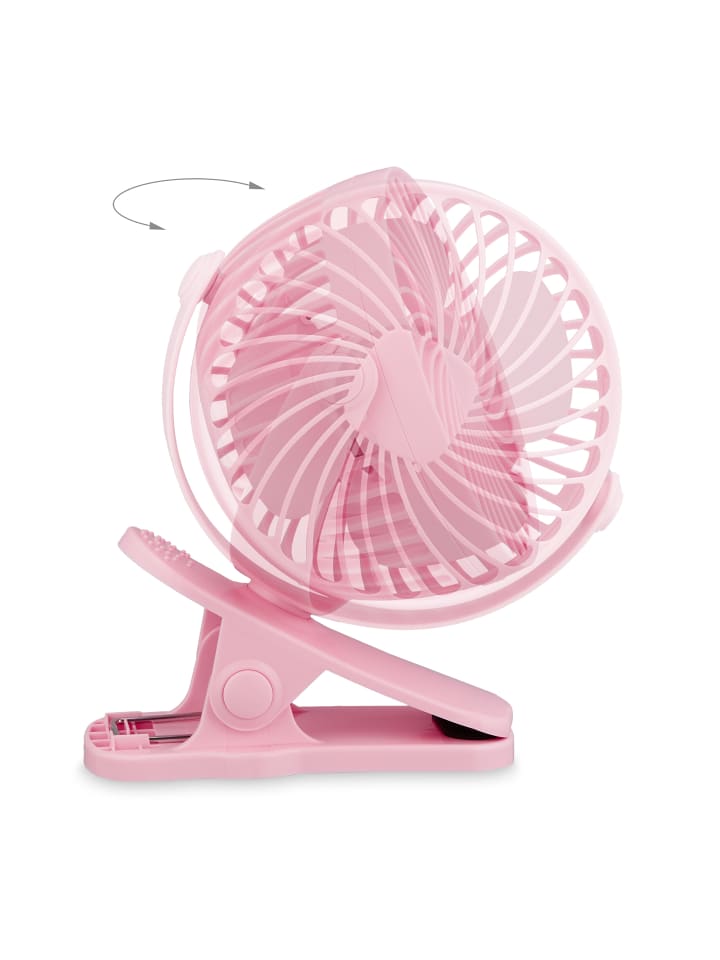 relaxdays Ventilator in Rosa - (B)13 x (H)15 x (T)7 cm günstig kaufen onesize