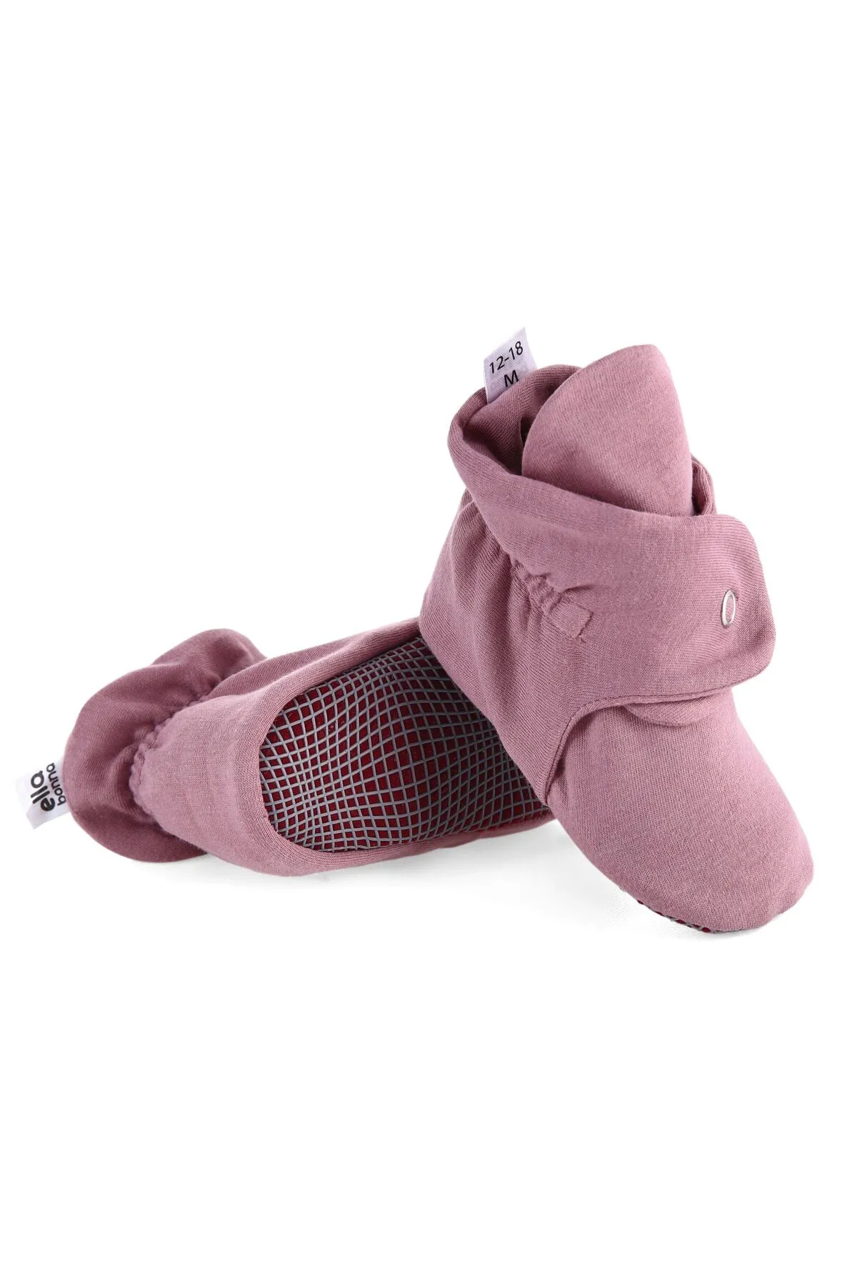 Ella Bonna  Babyschuhe aus Bio-Baumwolle, rutschfeste Sohle, Hausschuhe für Neugeborene aus Baumwolle, Heim- und Kinderzimmerschuhe