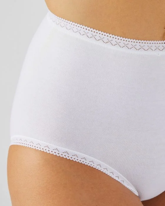 Lot de 3 culottes maxi coton stretch + 1 GRATUITE.