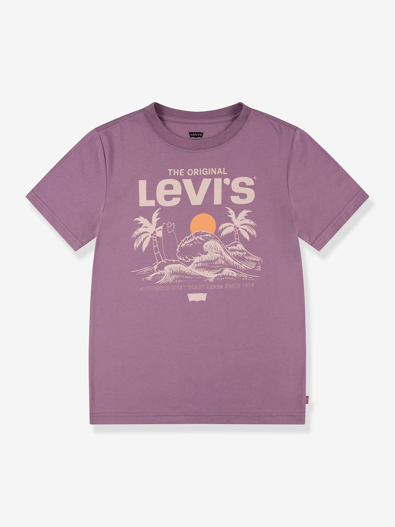 Levis Jungen T-Shirt mit Print Levi's aus Bio-Baumwolle - lavandel