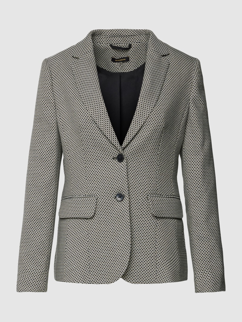 Blazer mit Knopfverschluss in schwarz