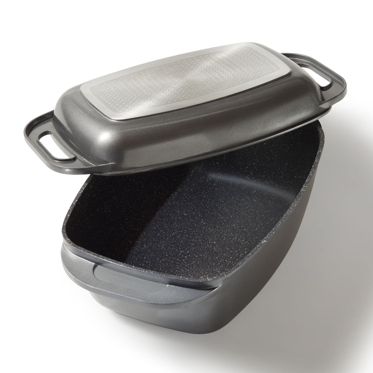 STONELINE® XXL Bräter mit Aluguss-Deckel
