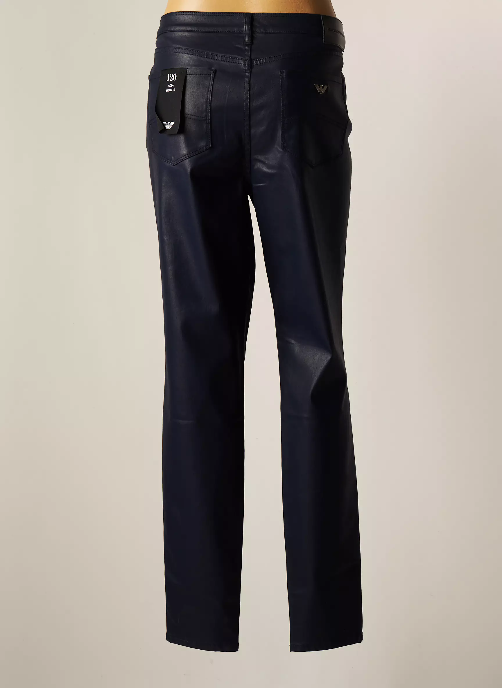 Emporio Armani Pantalons Slim Femme couleur bleu