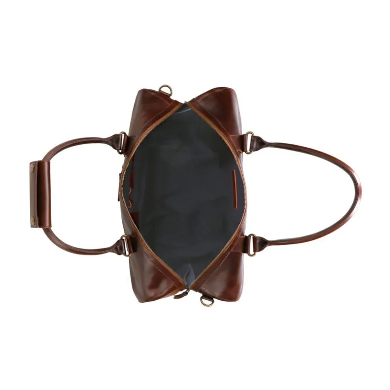 Buckle & Seam Leder Weekender Willow - Braun \/ Blau