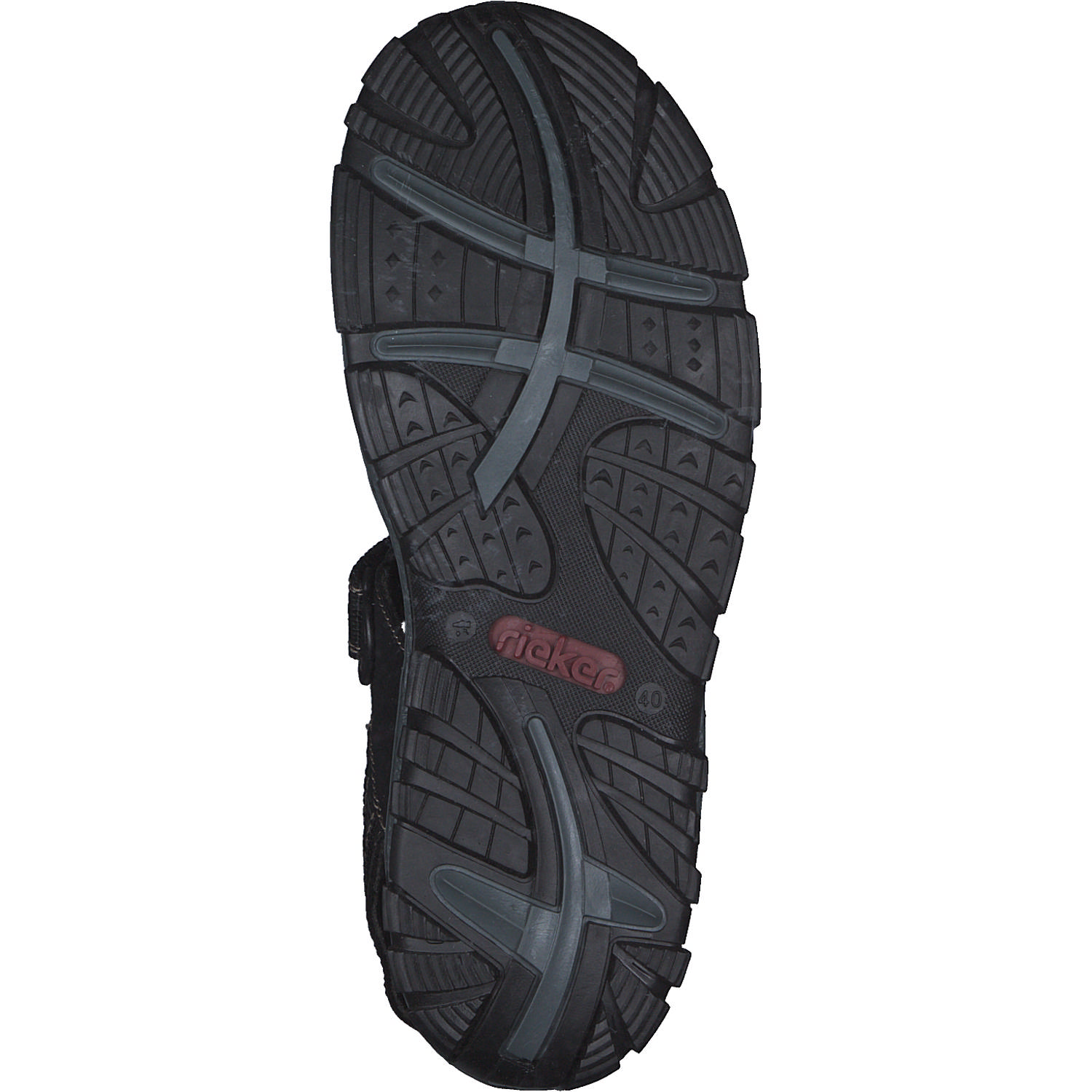 Rieker 68851, Sandalen, Damen, schwarz