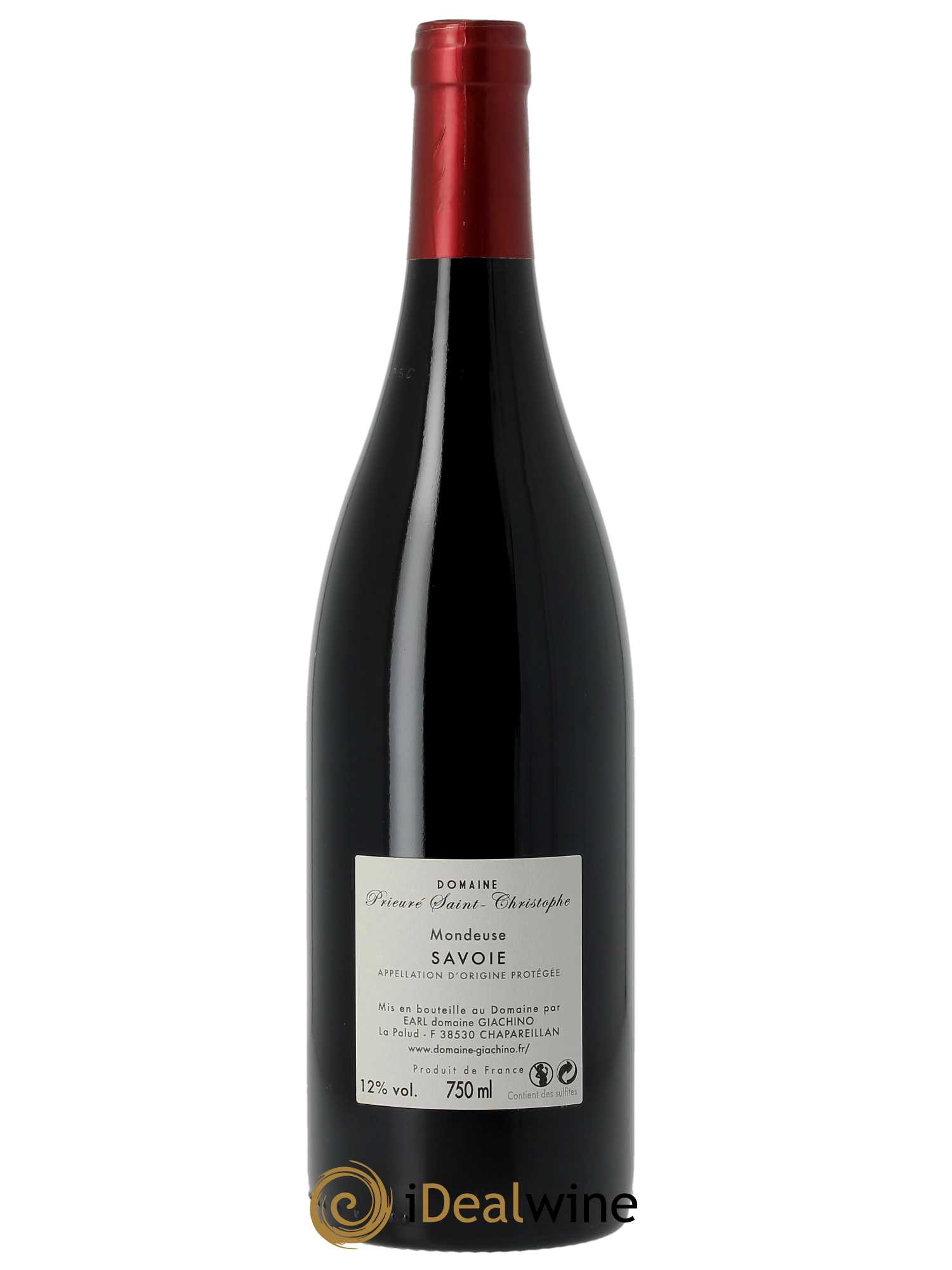 IGP d'Allobrogie Mondeuse Prestige Prieuré Saint Christophe (Domaine)  2015 - Lot de 1 Bouteille