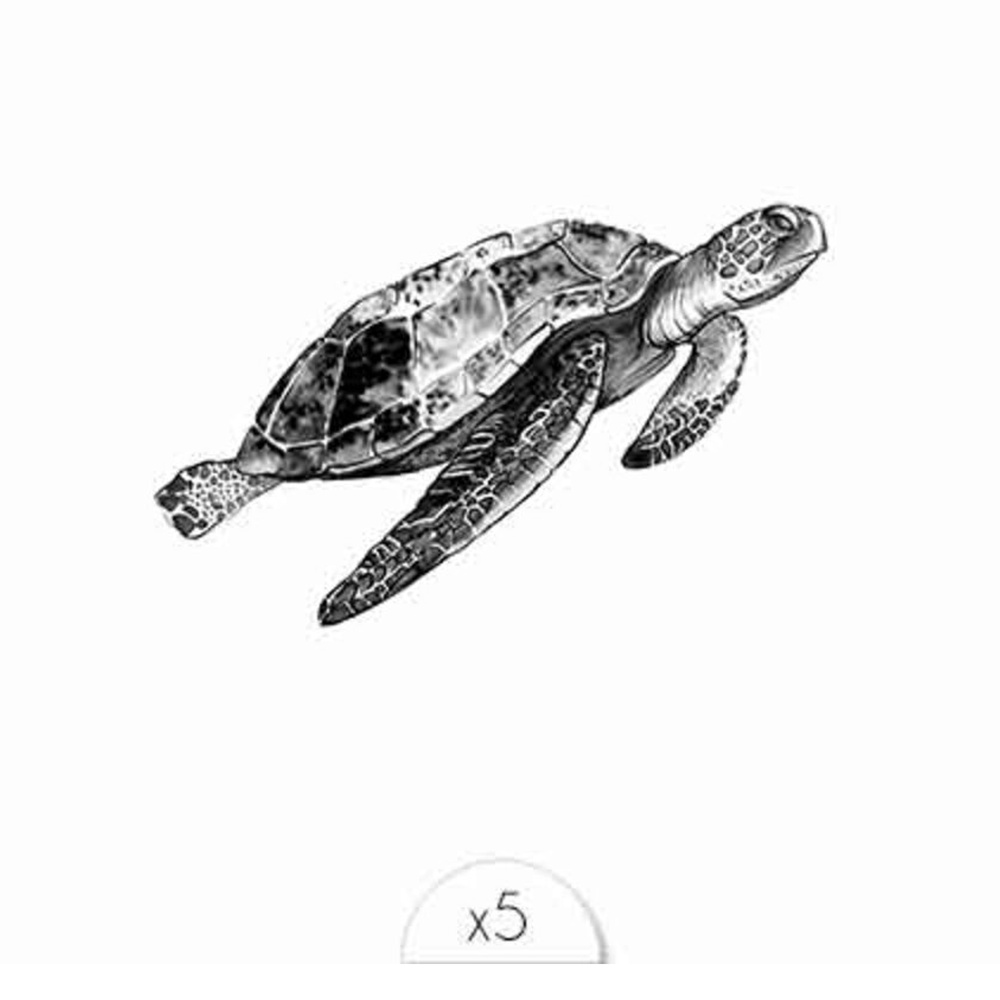 Sioou Tortue Tatouage éphémère