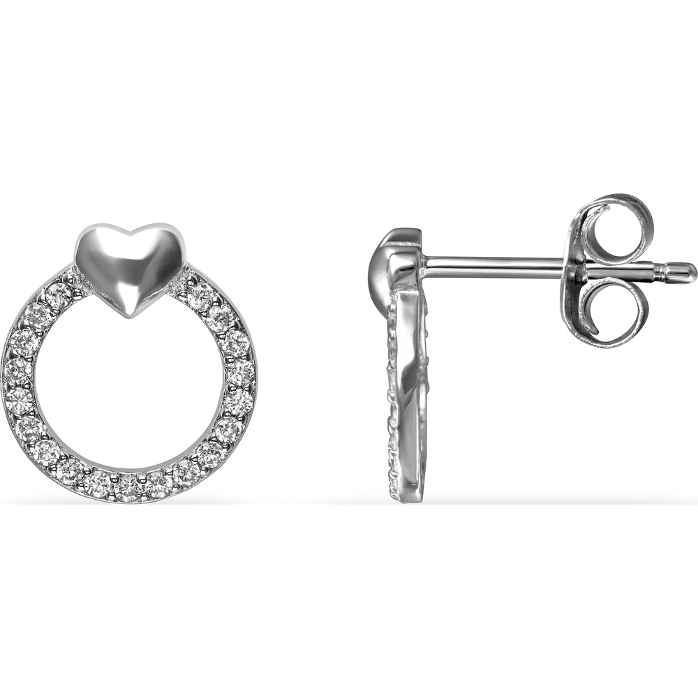 FAVS Boucles d'oreilles à fermoir à poussette 925 Argent Boucles d'oreilles