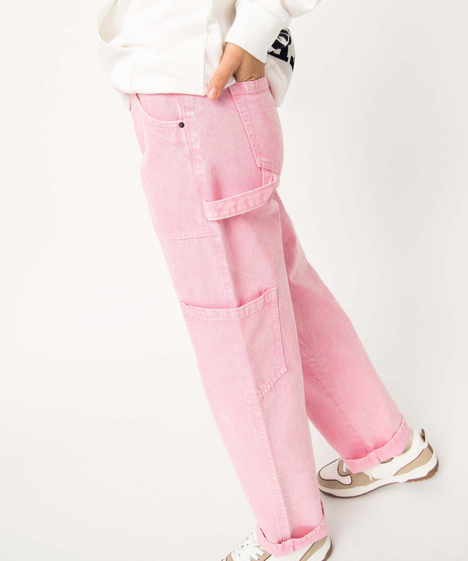 Jean femme coupe large - Camps United rose | GEMO
