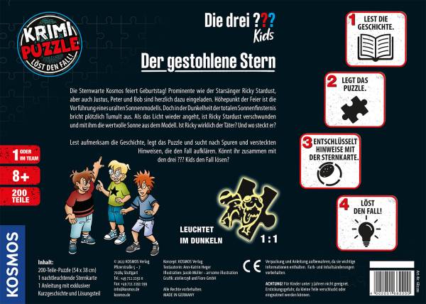 Krimipuzzle Die drei ??? Kids - Der gestohlene Stern
