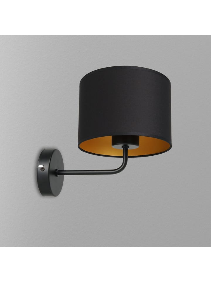 Licht-Erlebnisse Wandlampe in Schwarz Gold günstig kaufen onesize