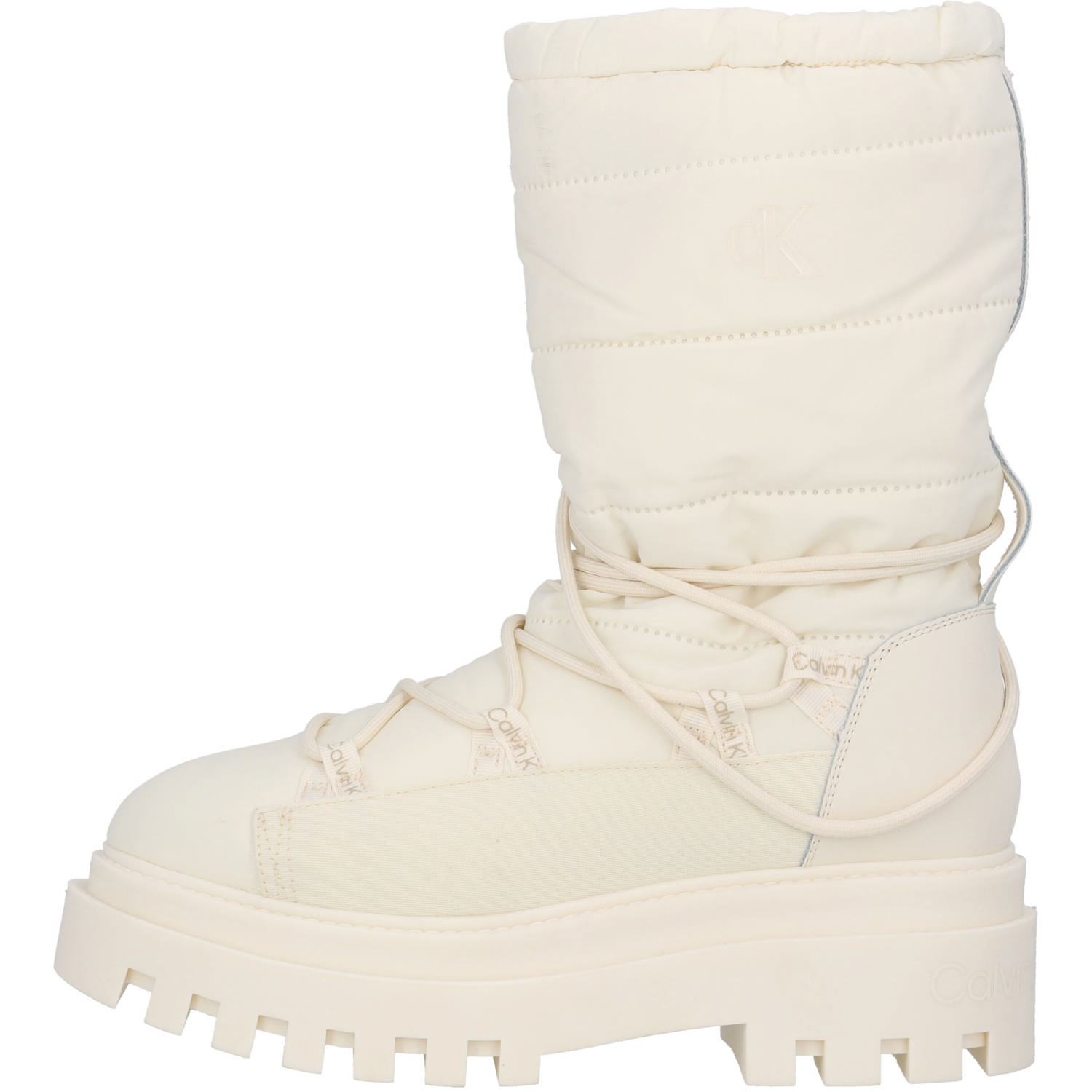 Calvin Klein YW0YW01146, Winterstiefel, Damen, Weiß (Creamy White)