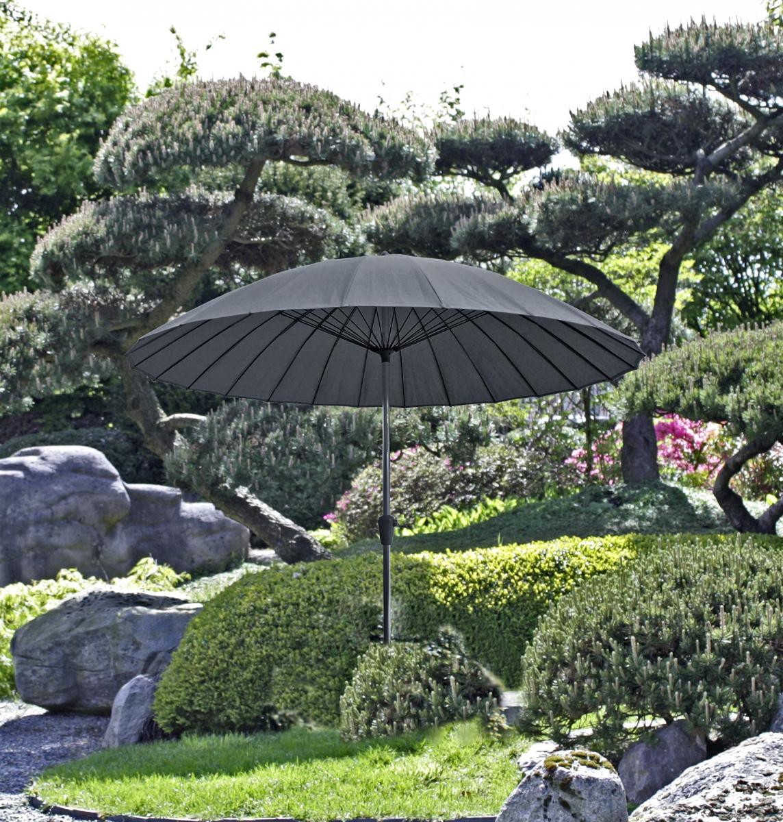 Garden Pleasure Harms Sonnenschirm mit 24 Streben, anthrazit