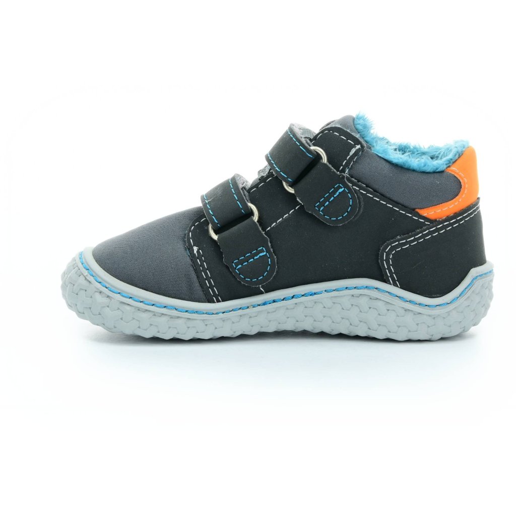 Ricosta Lion mittle Graphit/grigio (M) Lauflernschuhe - gefütterte Barfuß-Stiefeletten