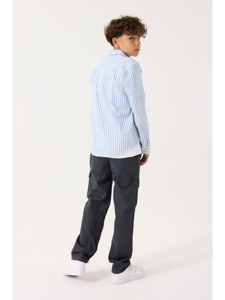 Garcia Langarmhemd festlich in stripe blue günstig kaufen