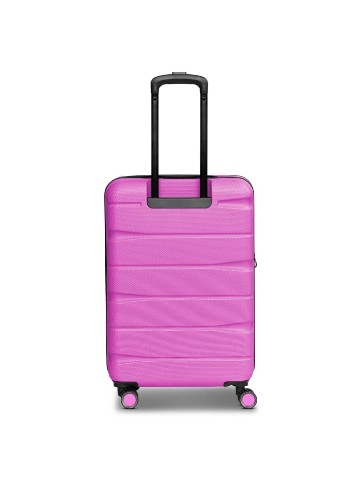 Franky Munich 4.0 4 Rollen Kofferset 3-teilig mit Dehnfalte in pink dull günstig kaufen onesize