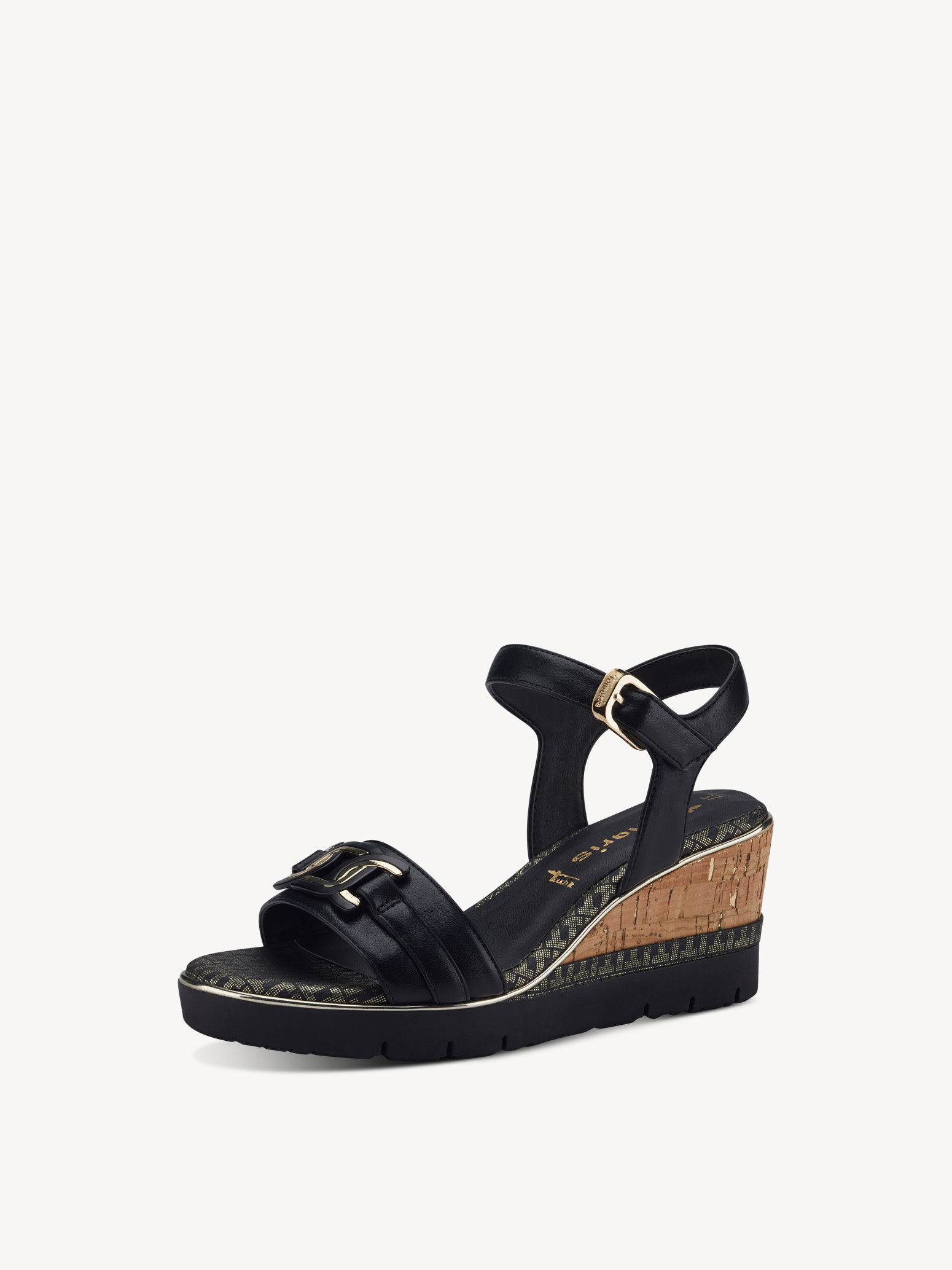 Sandale à talon - noir
