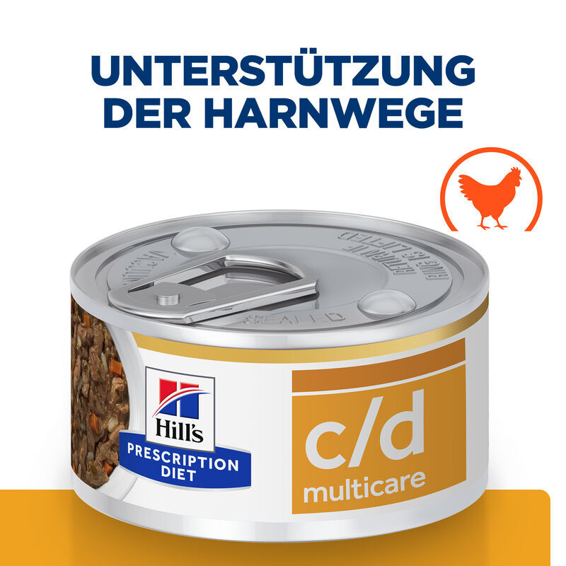Hill's Urinary Hill's Prescription Diet Urinary Care c/d Multicare Ragout mit Huhn und Gemüse 24x82g