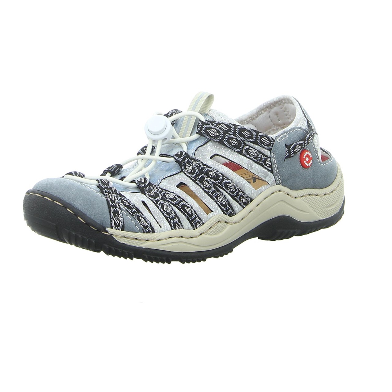 RIEKER Sportliche Slipper blau