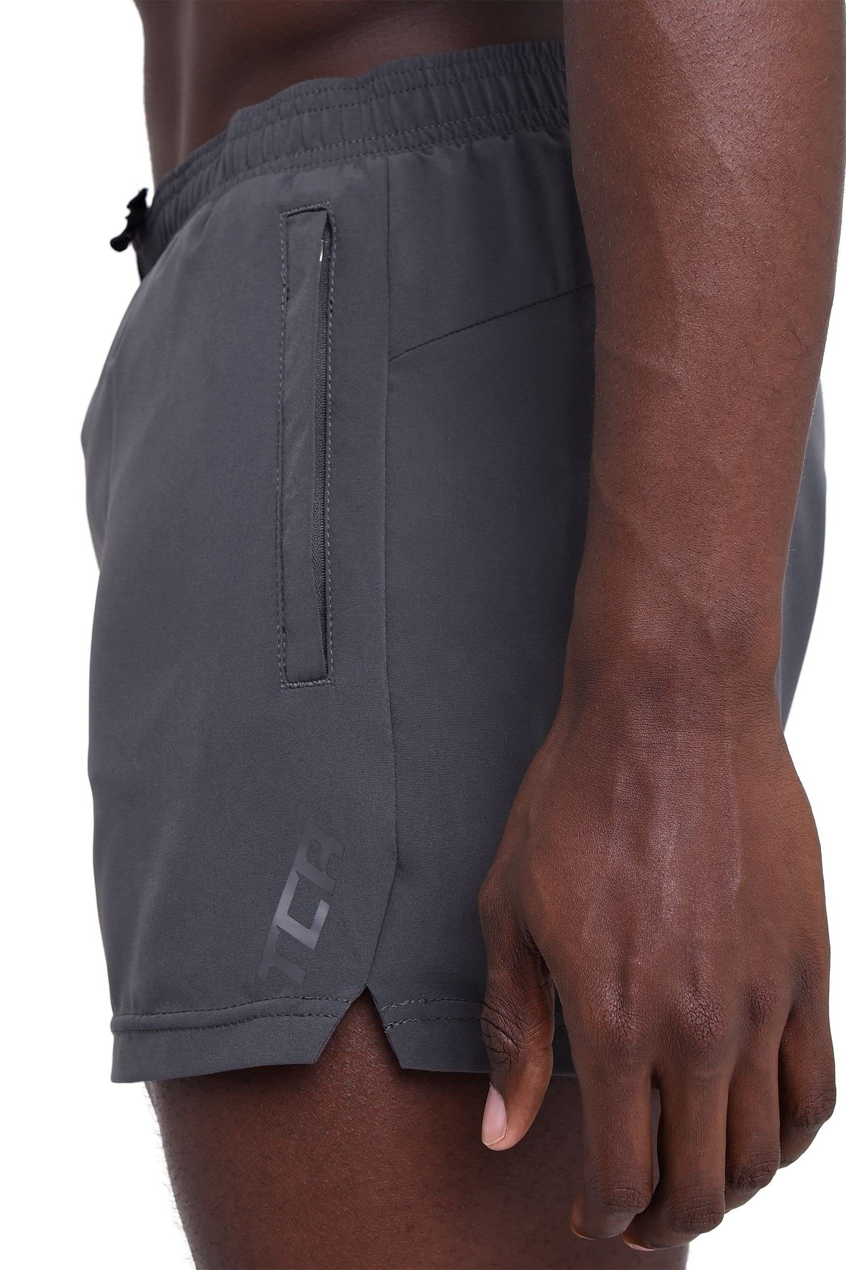 TCA Trainingsshorts TCA Herren Netzgewebe Short - Dunkelgrau