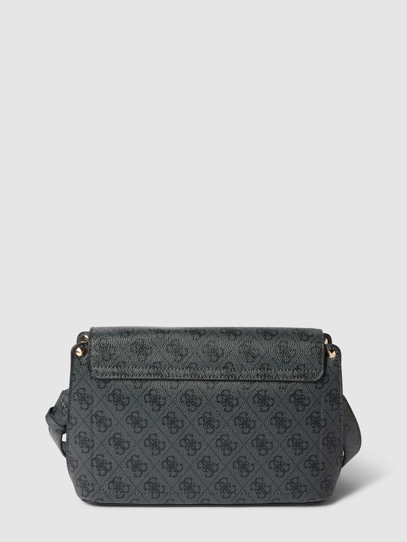 Handtasche mit Label-Applikation Modell 'MERIDIAN' in graphit