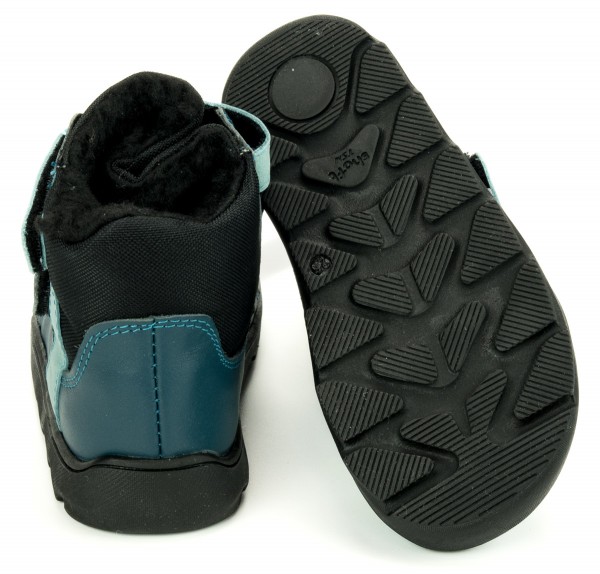 Fare Bare ~ (W) Winterstiefel Leder + Tex ~ Blau