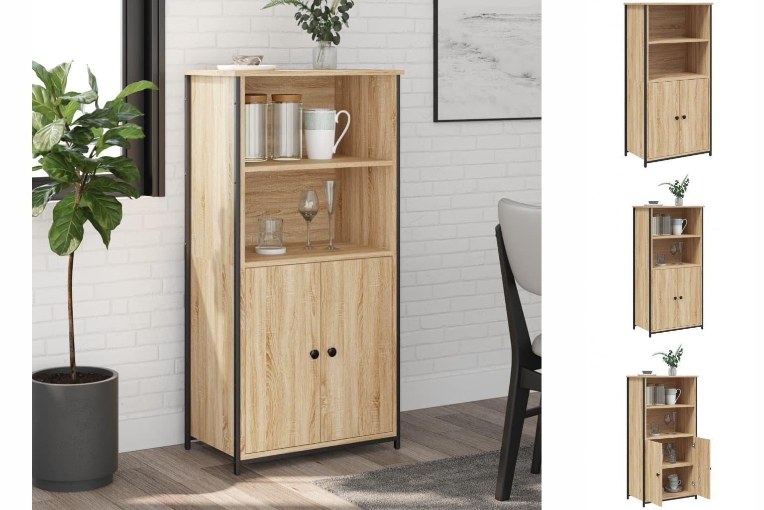 vidaXL Anrichte Highboard Sonoma-Eiche 62x36x121,5 cm Holzwerkstoff