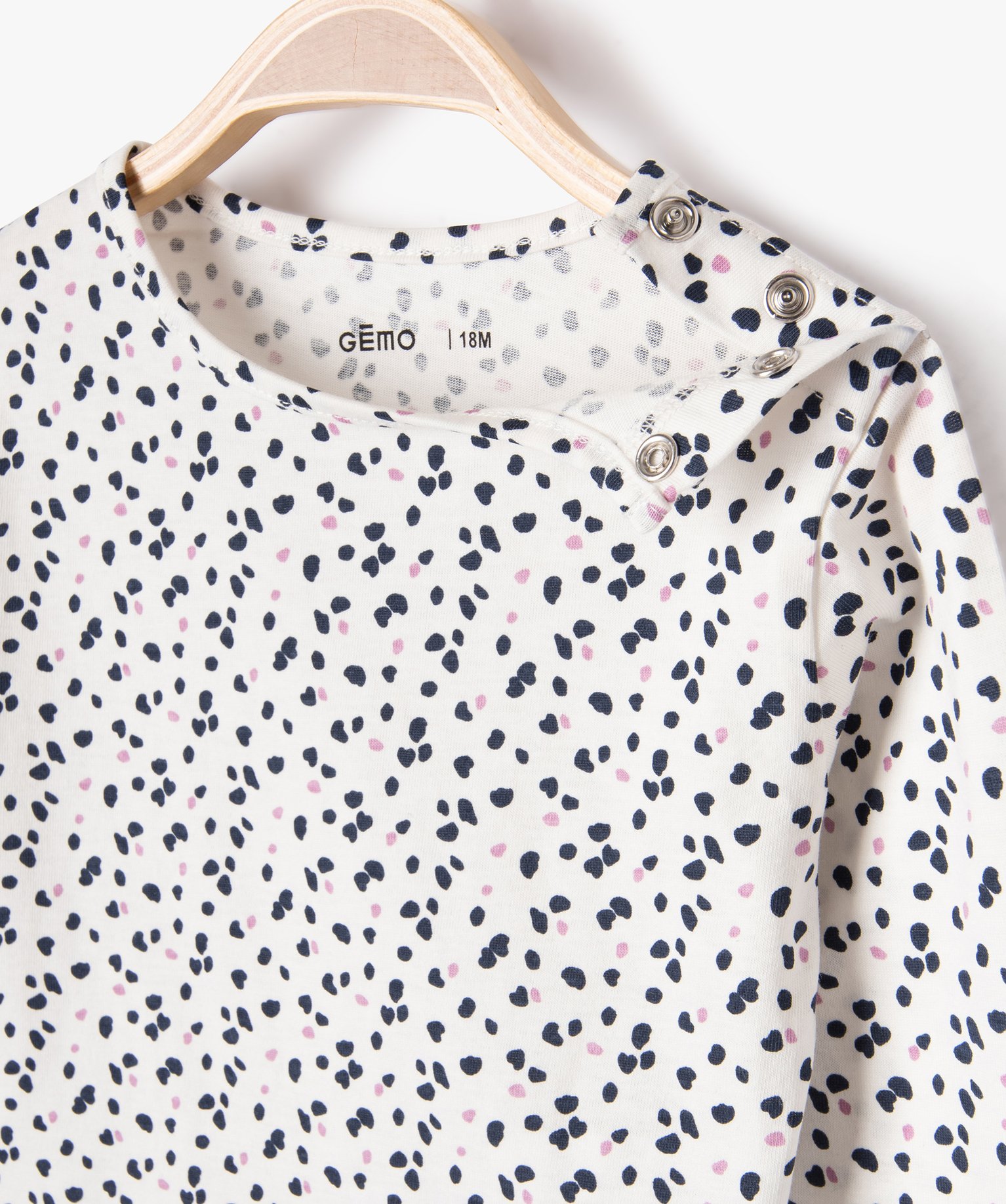 Ensemble 2 pièces robe + tee-shirt manches longues bébé f... bleu fonce | GEMO