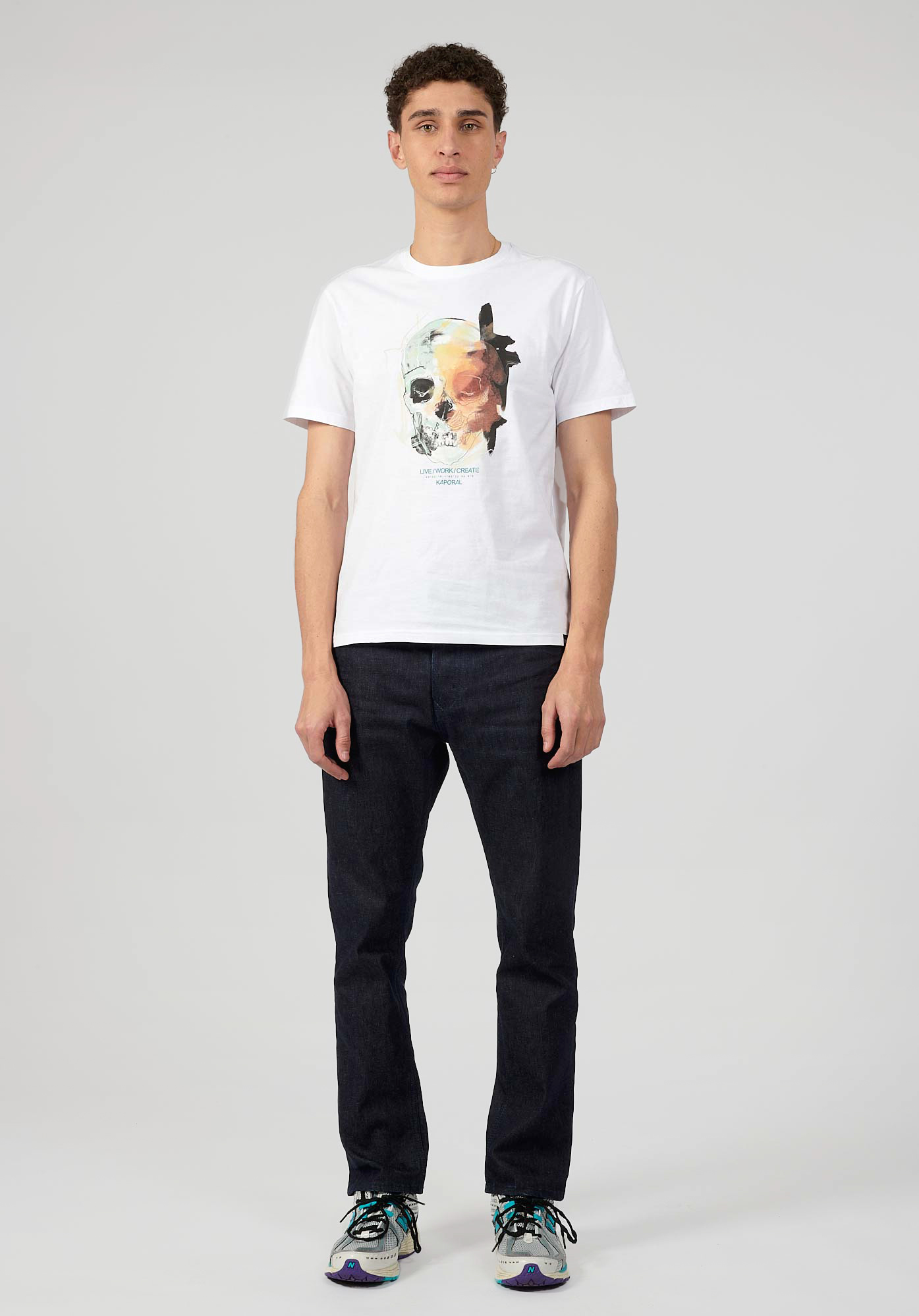 NAINT  T-shirt blanc homme 100% coton