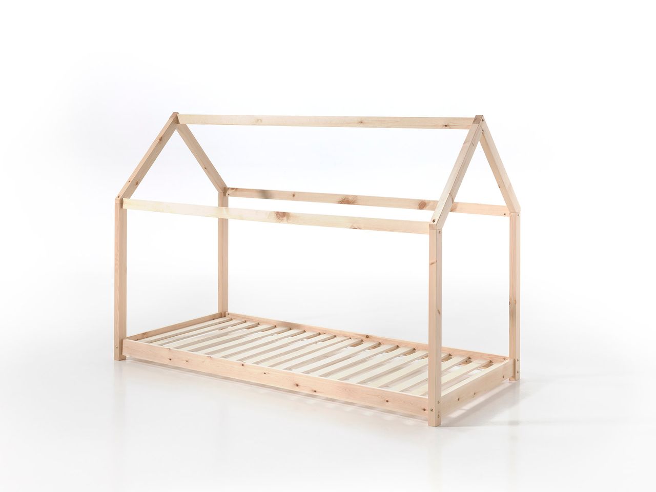 VIPACK Hausbett Liegefläche 90 x 200 cm natur