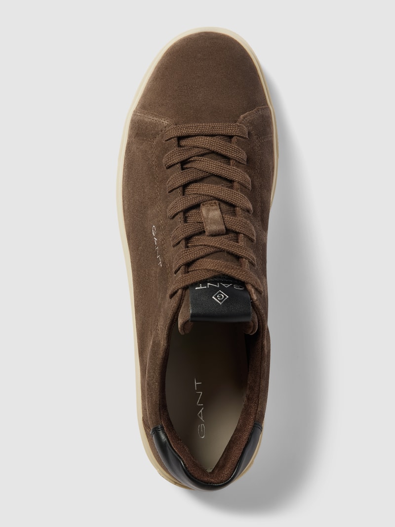 Sneaker mit Label-Details Modell 'Mc Julien' in dunkelbraun